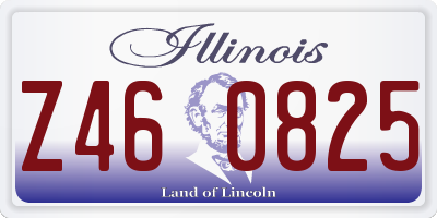 IL license plate Z460825
