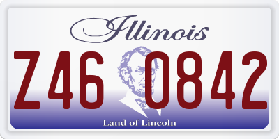IL license plate Z460842