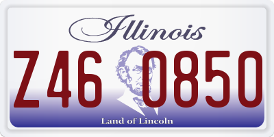 IL license plate Z460850