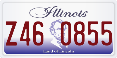 IL license plate Z460855