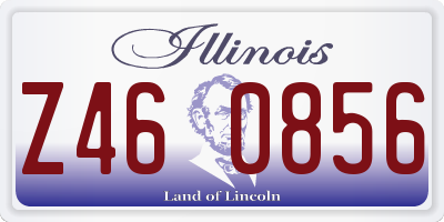IL license plate Z460856