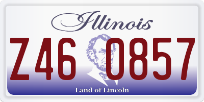 IL license plate Z460857