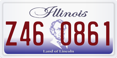 IL license plate Z460861