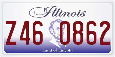 IL license plate Z460862