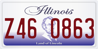 IL license plate Z460863