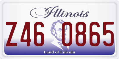 IL license plate Z460865
