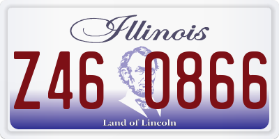 IL license plate Z460866