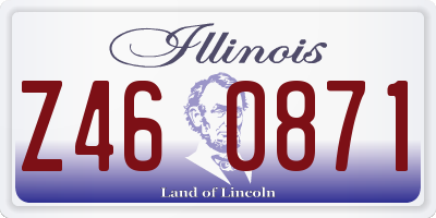IL license plate Z460871