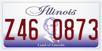 IL license plate Z460873
