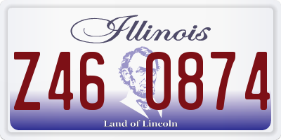 IL license plate Z460874