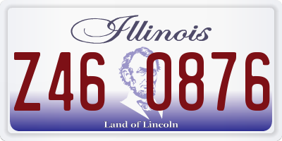 IL license plate Z460876