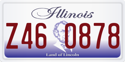 IL license plate Z460878
