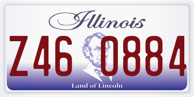IL license plate Z460884