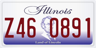 IL license plate Z460891