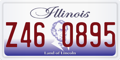 IL license plate Z460895