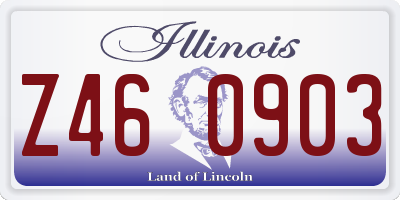 IL license plate Z460903