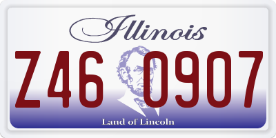 IL license plate Z460907