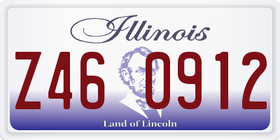 IL license plate Z460912