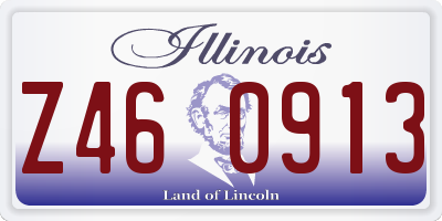 IL license plate Z460913
