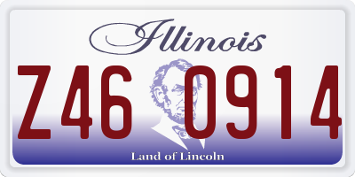 IL license plate Z460914