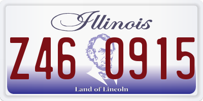 IL license plate Z460915