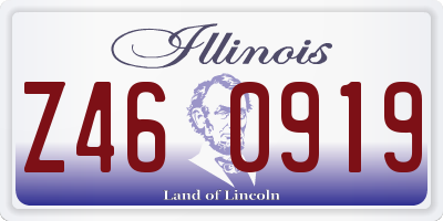 IL license plate Z460919