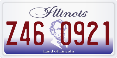 IL license plate Z460921