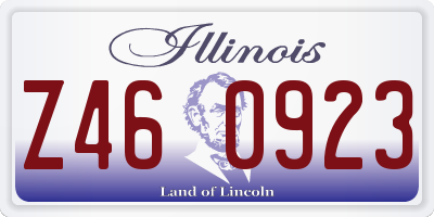 IL license plate Z460923
