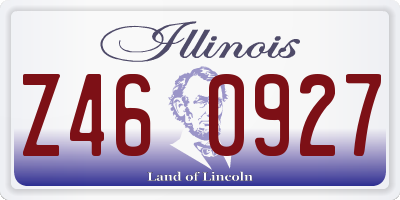 IL license plate Z460927