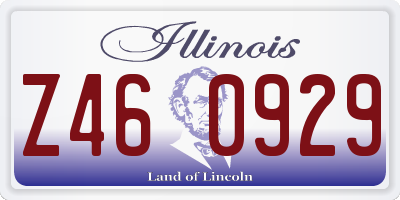 IL license plate Z460929