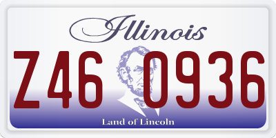 IL license plate Z460936
