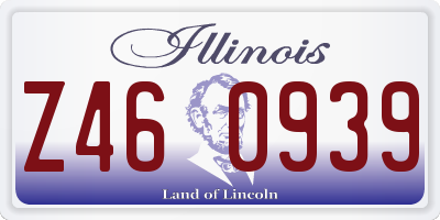 IL license plate Z460939