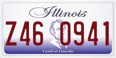 IL license plate Z460941