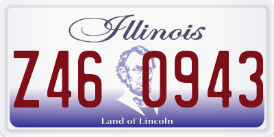 IL license plate Z460943