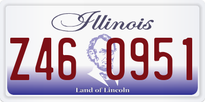 IL license plate Z460951