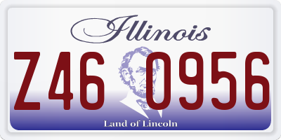 IL license plate Z460956