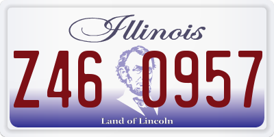 IL license plate Z460957