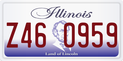 IL license plate Z460959
