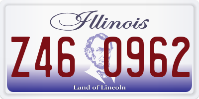 IL license plate Z460962