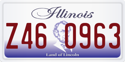IL license plate Z460963