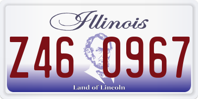 IL license plate Z460967