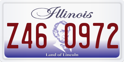 IL license plate Z460972