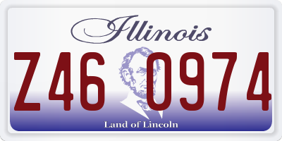IL license plate Z460974