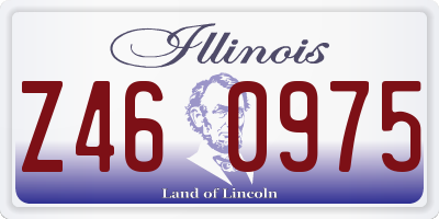IL license plate Z460975