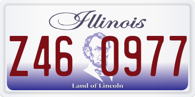 IL license plate Z460977