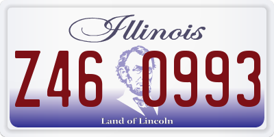 IL license plate Z460993
