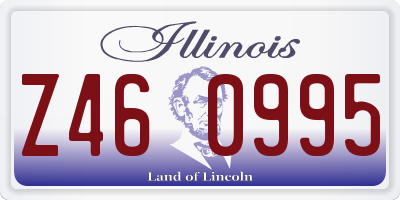 IL license plate Z460995
