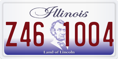 IL license plate Z461004