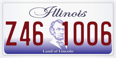 IL license plate Z461006