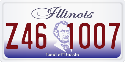 IL license plate Z461007